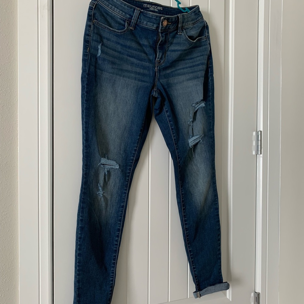 Maurices Ripped Jeggings